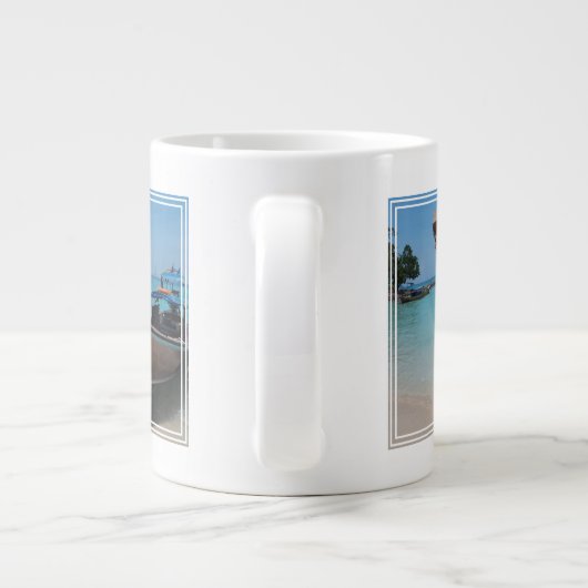 Traditionele Thaise Boat Grote Koffiekop (Achterkant)