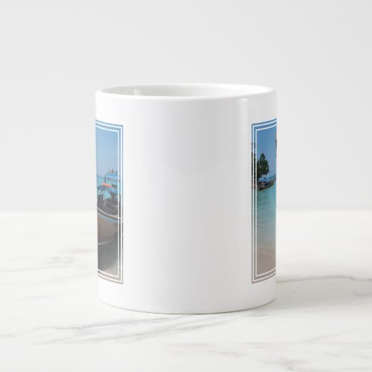 Traditionele Thaise Boat Grote Koffiekop (Voorkant)