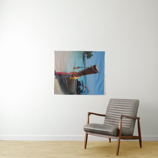 Traditionele Thaise Boat Wandkleed (In Situ (horizontaal))