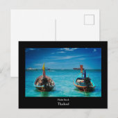 Traditionele Thaise Boats Post Card Feestdagenkaart (Voorkant / Achterkant)