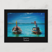 Traditionele Thaise Boats Post Card Feestdagenkaart (Voorkant)