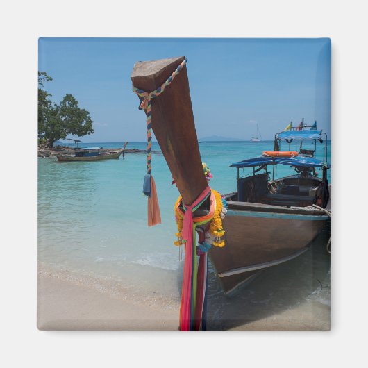 Traditionele Thaise boot Magneet (Voorkant)