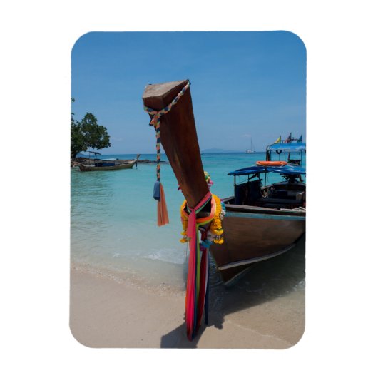 Traditionele Thaise boot Magneet (Verticaal)