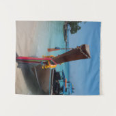 Traditionele Thaise boot Wandkleed (Voorkant (horizontaal))