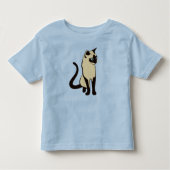 Traditionele Thaise Kat Minimalistische Vector Des Kinder Shirts (Voorkant)