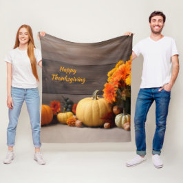 Traditionele Thanksgiving fleecedeken Fleece Deken