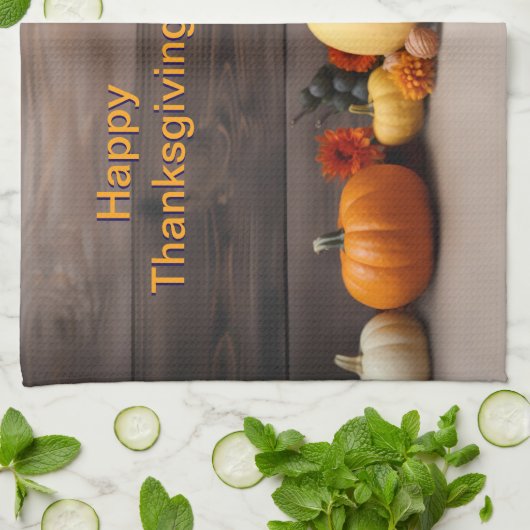 Traditionele Thanksgiving keukenhanddoek (Gevouwen)