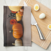 Traditionele Thanksgiving keukenhanddoek (Quarter Fold)