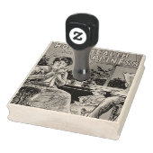 Traditionele thuiszorg in het gezin rubberstempel (Stempel)