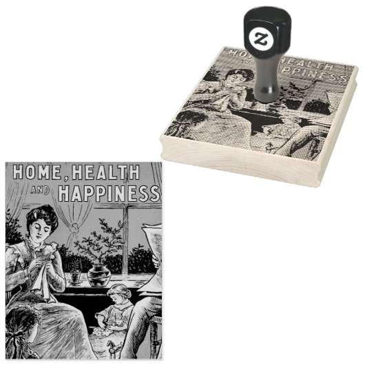 Traditionele thuiszorg in het gezin rubberstempel (Gestempeld)