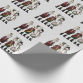 Traditionele Tin Santa, Soldier en Snowman Cadeaupapier (Hoek)