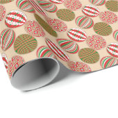 Traditionele tinten bal ornamenten inpakpapier (Rol Hoek)