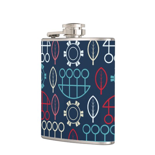 Traditionele Tribal Pattern Art Heupfles (Links)