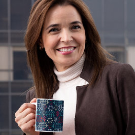 Traditionele Tribal Pattern Art Koffiemok