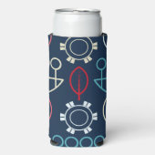 Traditionele Tribal Pattern Art Seltzer Blikjeskoeler (Seltzer Voorkant)