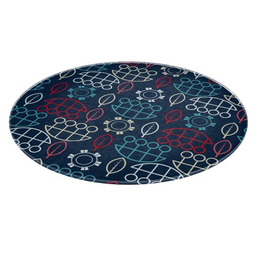 Traditionele Tribal Pattern Art Snijplank (Hoek)