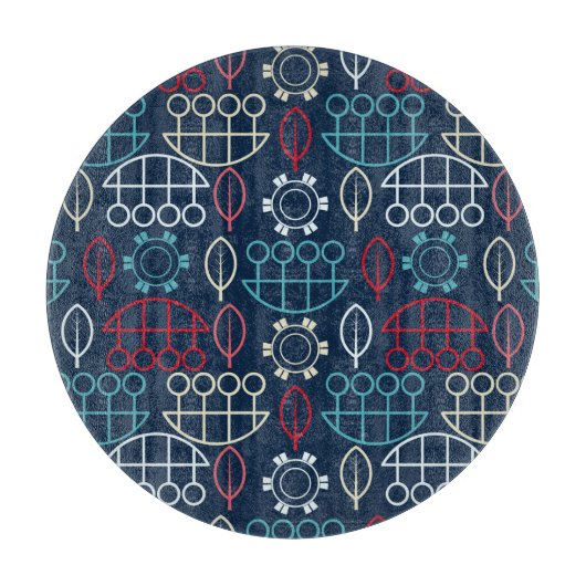 Traditionele Tribal Pattern Art Snijplank (Voorkant)