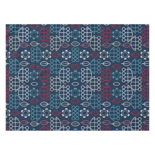 Traditionele Tribal Pattern Art Tafelkleed (Voorkant (Horizontaal))