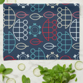 Traditionele Tribal Pattern Art Theedoek (Gevouwen)