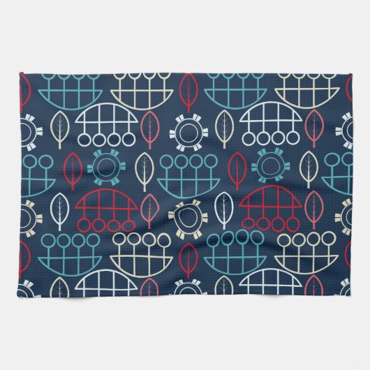 Traditionele Tribal Pattern Art Theedoek (Horizontaal)