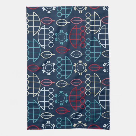 Traditionele Tribal Pattern Art Theedoek (Verticaal)