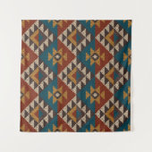 Traditionele tribale aztec naadloos patroon op w wandkleed (Voorkant (horizontaal))