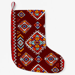Traditionele tribale, etnische naadloze textuur. kleine kerstsok