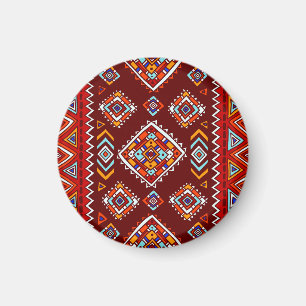 Traditionele tribale, etnische naadloze textuur. magneet