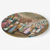 Traditionele Trouwprocessie (Vintage Kunst) Papieren Bordje (Gekanteld)