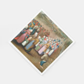 Traditionele Trouwprocessie (Vintage Kunst) Servet (Hoek)