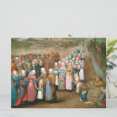Traditionele Trouwstoet (Antieke Kunst) Kaart (Staand voorkant)