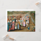 Traditionele Trouwstoet (Antieke Kunst) Kaart (Voorkant / Achterkant in situ)