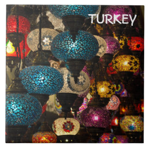 Traditionele Turkse lampen Tegeltje