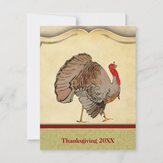  traditionele Turkse Thanksgiving Kaart (Achterkant)