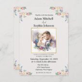 Traditionele uitnodiging voor fotoweddenschappen (Voorkant / Achterkant)