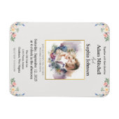 Traditionele uitnodiging voor fotoweddenschappen magneet (Horizontaal)