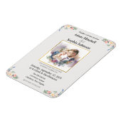 Traditionele uitnodiging voor fotoweddenschappen magneet (Linkerzijde)