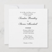 Traditionele uitnodiging voor witte bruiloft (Voorkant)