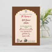 Traditionele uitnodigingskaart (Staand voorkant)