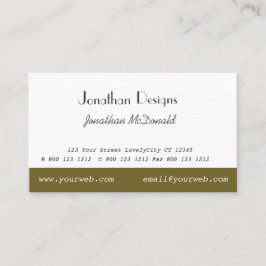 Traditionele, unieke standaard traditionele standa visitekaartje