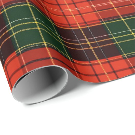 Traditionele Vakantie Plaid Cadeaupapier (Rol Hoek)