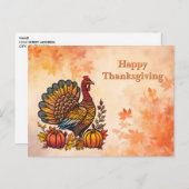Traditionele vakantie Thanksgiving Briefkaart (Voorkant / Achterkant)