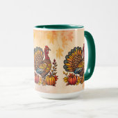 Traditionele vakantie Thanksgiving Mok (Voorkant rechts)