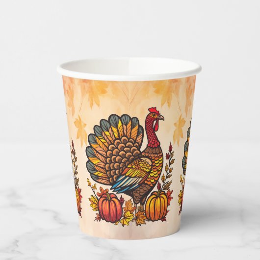 Traditionele vakantie Thanksgiving papieren bekers (Links)