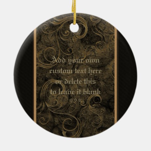 Traditionele Vampire Specialized Round Ornament (Achterkant)