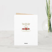 Traditionele Verjaardagszegeningen Maagd Maria Kaa Kaart (Achterkant)