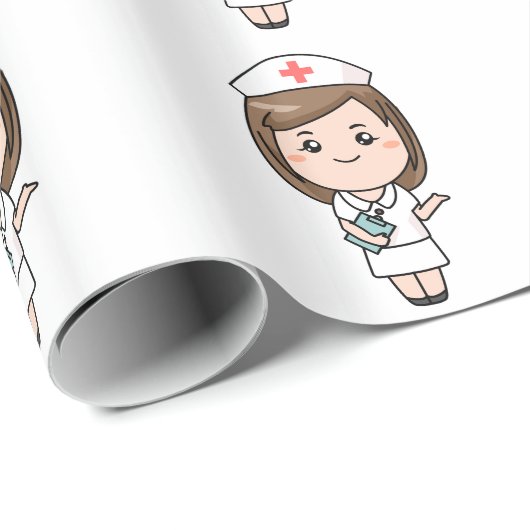 Traditionele Verpleegster Cadeaupapier (Rol Hoek)