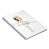 Traditionele verpleegsters met een Comically Overm Notitieboek (Rechterzijde)