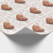 Traditionele Versierde Kerstkoek  Cadeaupapier (Hoek)