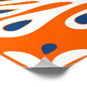 Traditionele  versiering in Scandinavische stijl Poster (Hoek)